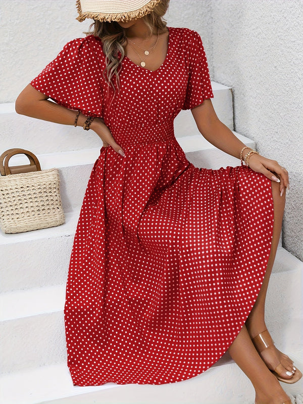 Raquel | Vestido Con Estampado de Lunares